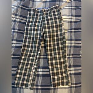 Men's Plaid Pants - Black and White